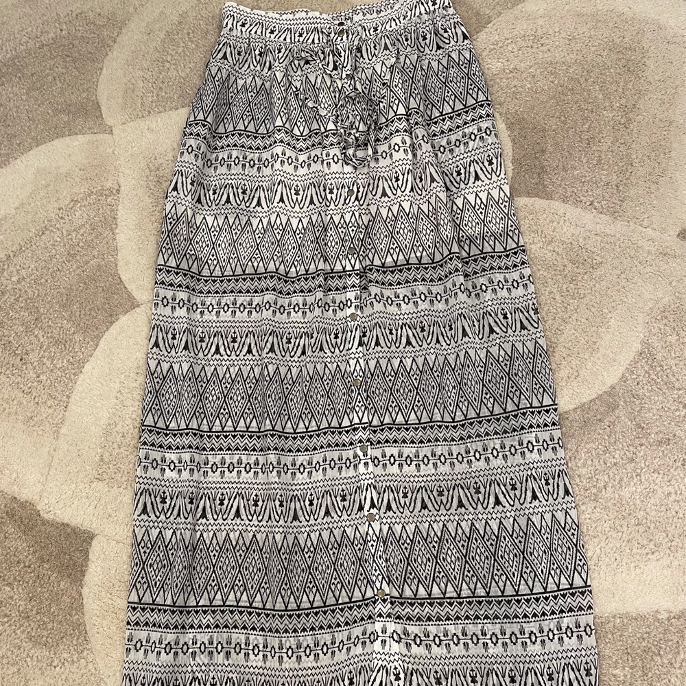 Urban Outfitters x Chandi and Lia Snap Front Maxi Skirt